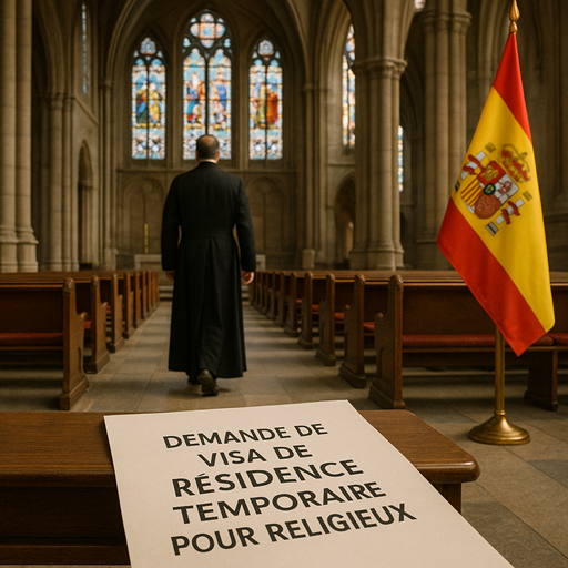 Documentation pour le visa de résidence temporaire avec exception d'autorisation de travail (Religieux)