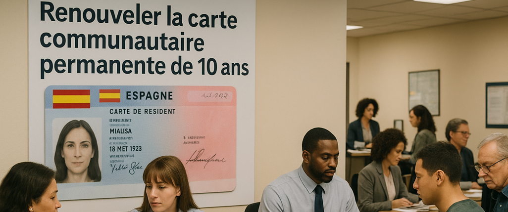 Renouveler la carte communautaire permanente de 10 ans